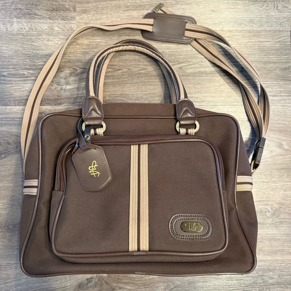 Diane Von Furstenberg Brown Travel Weekender Bag
